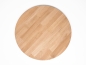 Preview: Round Tabletop Worktop Oak A/B, finger jointed lamellas, 26 mm, untreated